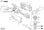 Bosch 0 603 402 804 Pws 7-115 Angle Grinder 230 V / Eu Spare Parts